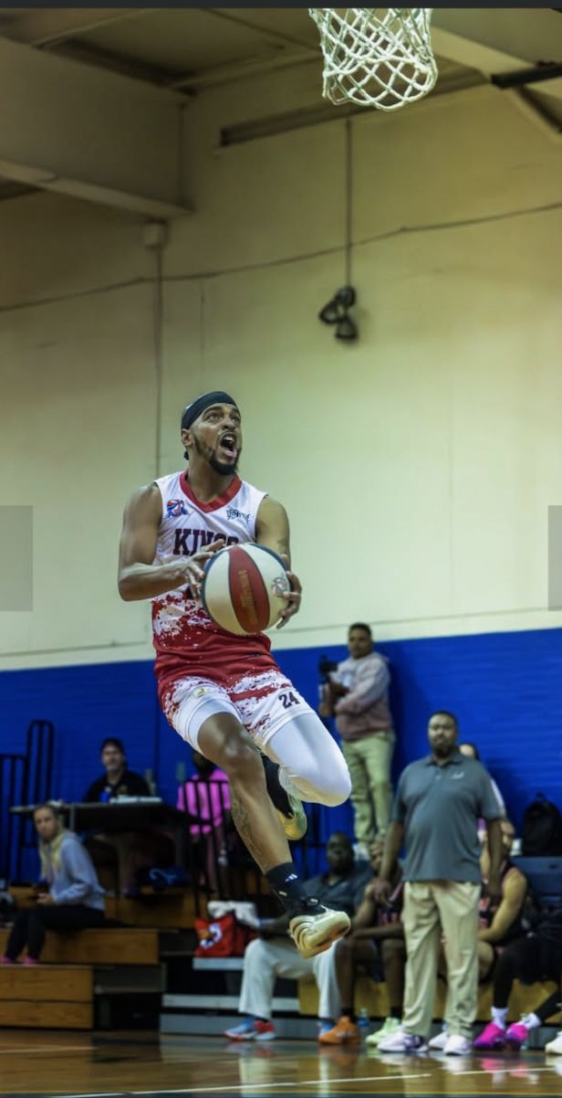 Mook Bates #24 attacking the rim
